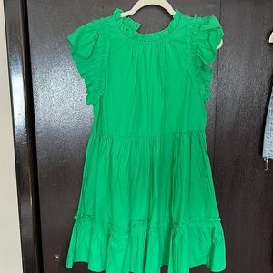 House of Harlow Kelly Green Ruffle Mini Dress NWT SMALL